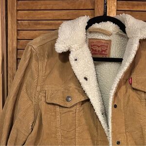 Women’s Corduroy Sherpa trucker jacket